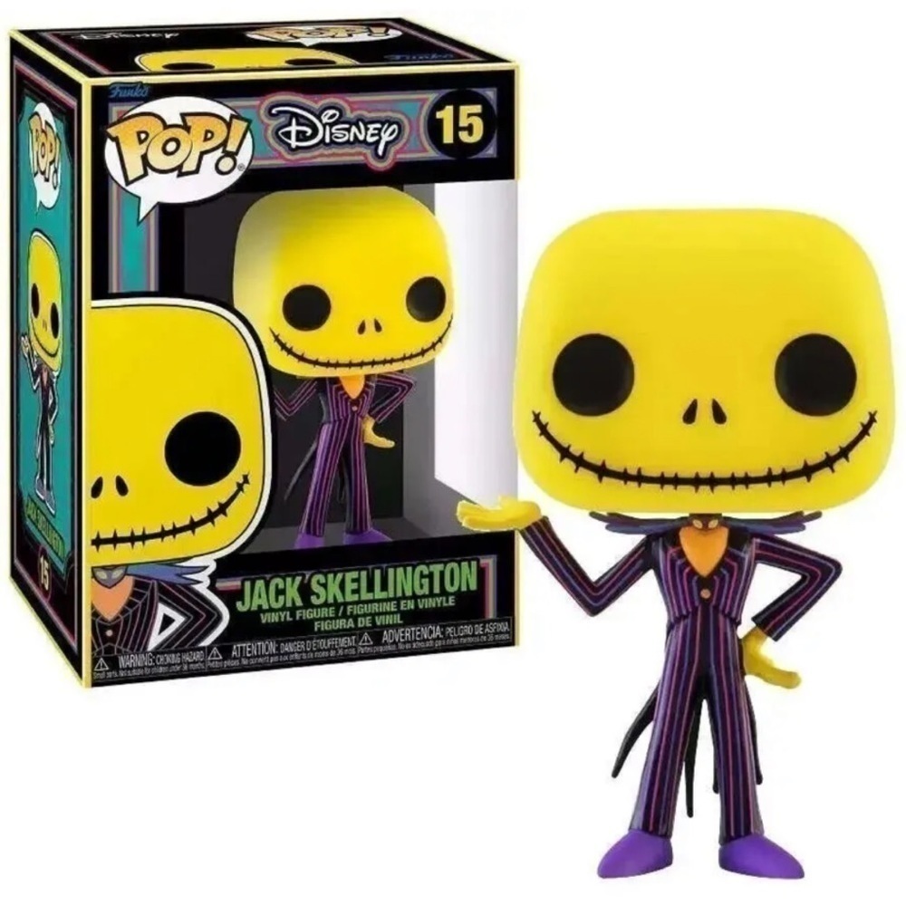 The Nightmare Before Christmas Jack Skellington Blacklight Funko Pop! Figure.
